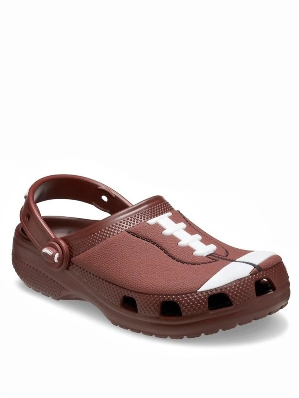 Crocs kids Classic Football Clog Brown & White J 4